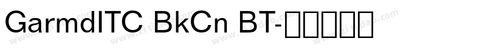 GarmdITC BkCn BT字体转换